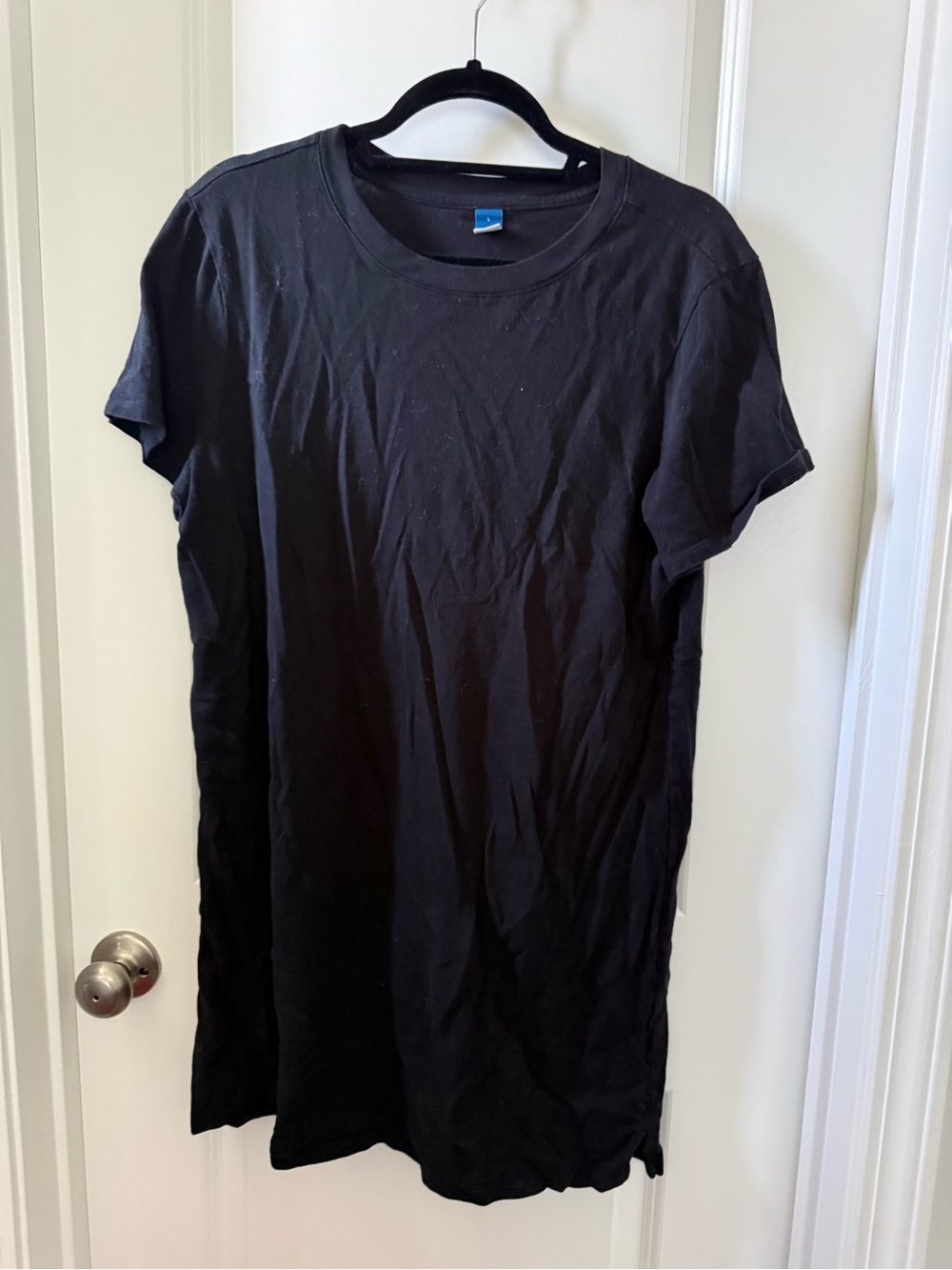 Old Navy Black Crewneck Mini Dress